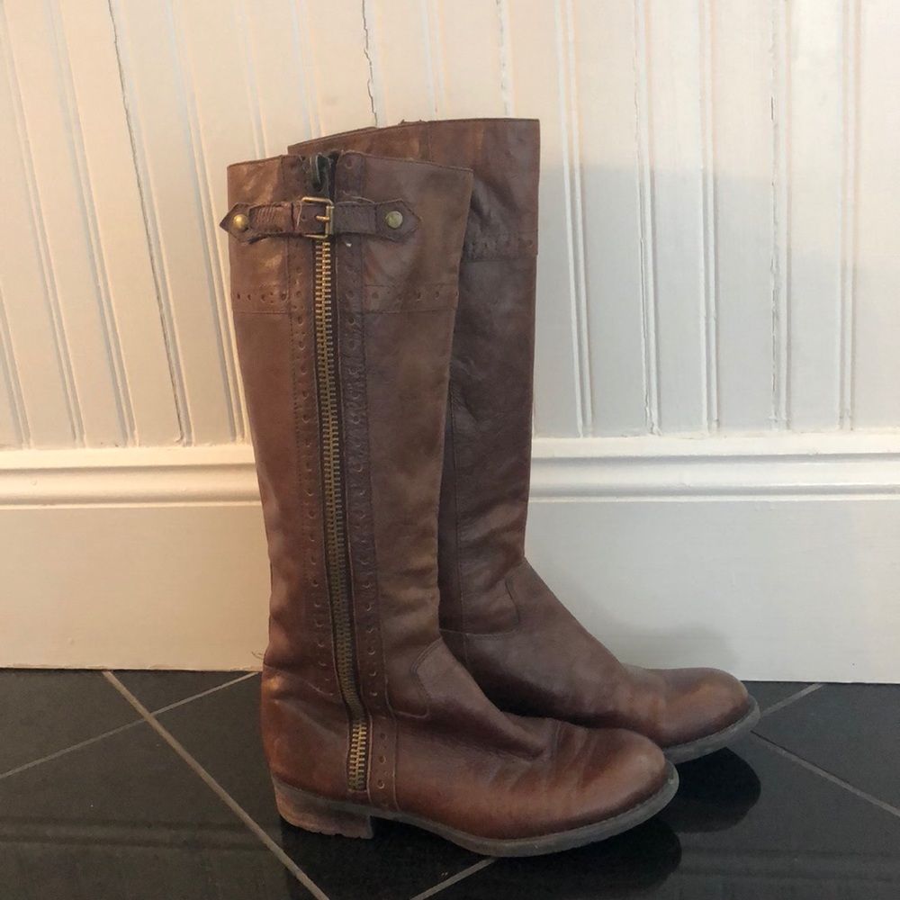 Franco Sarto Genuine Leather Riding Boot